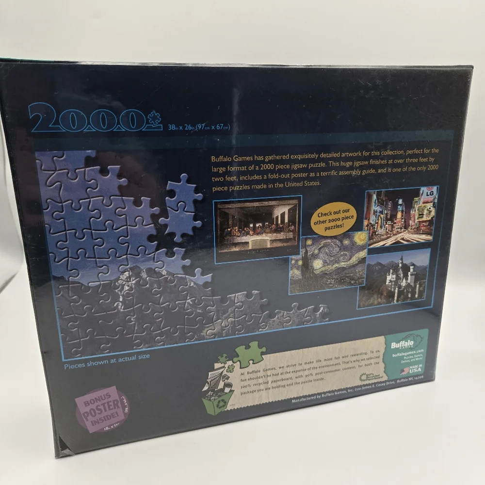 NEW Buffalo Games Last Supper By Leonardo Da Vinci 2000 Piece Jigsaw Puzzle